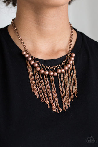 Paparazzi Jewelry Necklace Powerhouse Prowl - Copper
