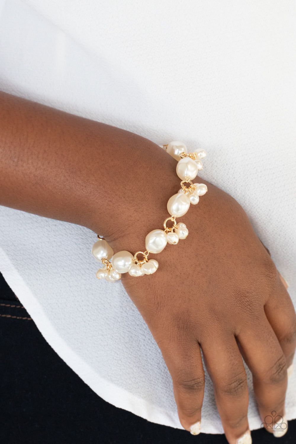 Paparazzi Jewelry Bracelet Imperfectly Perfect - Gold