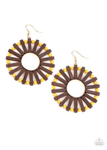 Load image into Gallery viewer, Paparazzi Jewelry Wooden Solar Flare - Yellow