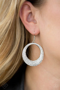 Paparazzi Jewelry Earrings Very Victorious White