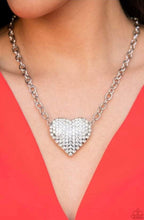 Load image into Gallery viewer, Paparazzi Jewelry Necklace Heartbreakingly Blingy/Flauntable Flirt Bracelet- Silver