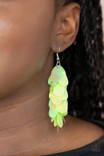 Load image into Gallery viewer, Paparazzi Jewelry Earrings Stellar In Sequins - Green