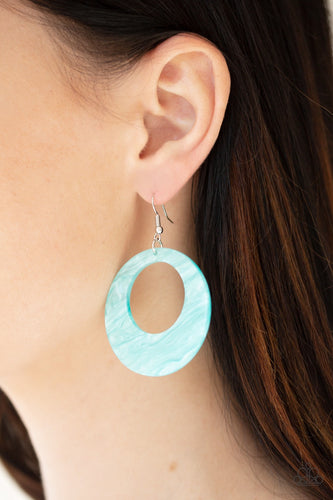 Paparazzi Jewelry Earrings Tropical Trailblazer - Blue