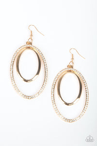 Paparazzi Jewelry Earrings Wrapped In Wealth - Gold