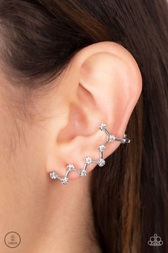 Paparazzi Jewelry Earrings Clamoring Constellations - White