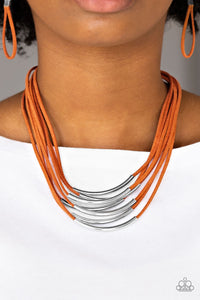 Paparazzi Jewelry Necklace Walk The WALKABOUT - Orange