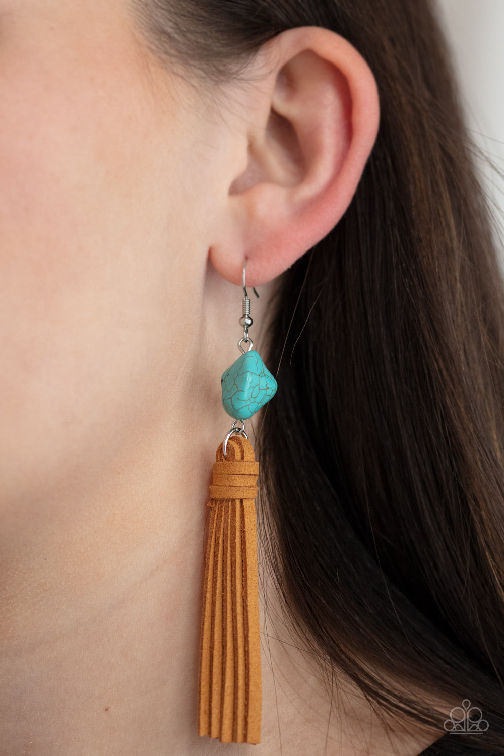 Paparazzi Jewelry Earrings All-Natural Allure - Blue