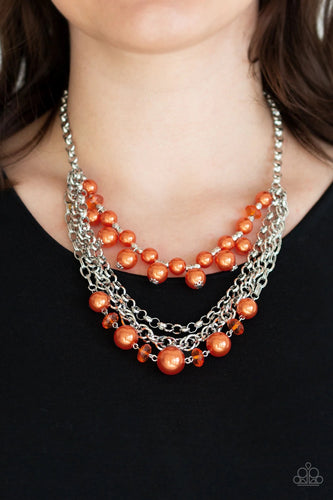 Paparazzi Jewelry Necklace Rockin Rockette - Orange