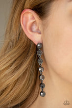 Load image into Gallery viewer, Paparazzi Jewelry Earrings Dazzling Debonair - Black