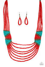 Load image into Gallery viewer, Paparazzi Jewelry Necklace Kickin It Outback - Red