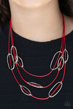 Load image into Gallery viewer, Paparazzi Jewelry Necklace Check Your CORD-inates - Red