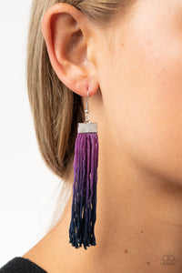 Paparazzi Jewelry Earrings Dual Immersion - Purple