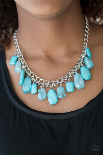 Paparazzi Jewelry Necklace Glacier Goddess - Blue