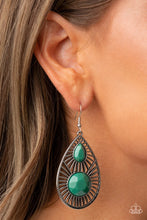 Load image into Gallery viewer, Paparazzi Jewelry Earrings Prima Donna Diva - Green