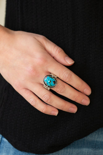 Paparazzi Jewelry Ring Terrifically Terrazzo - Blue