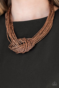 Paparazzi Jewelry Necklace Knotted Knockout - Copper