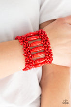 Load image into Gallery viewer, Paparazzi Jewelry Wooden Barbados Beach Club - Red