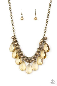 Paparazzi Jewelry Necklace Fashionista Flair Brass