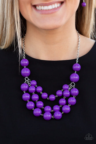 Paparazzi Jewelry Necklace Miss Pop-YOU-larity - Purple