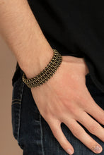 Load image into Gallery viewer, Paparazzi Jewelry Men Gridlock - Brass