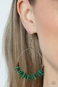 Paparazzi Jewelry Earrings Hawaiian Kiss - Green