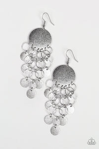 Paparazzi Jewelry Earrings Turn On The BRIGHTS - Silver