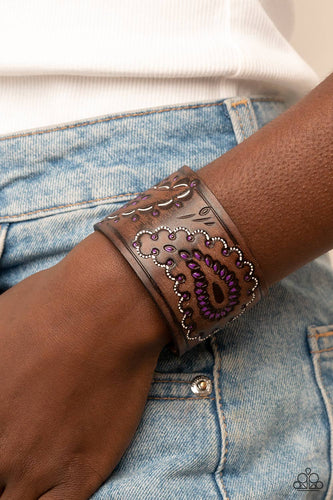 Paparazzi Jewelry Bracelet Paisley Pioneer - Purple