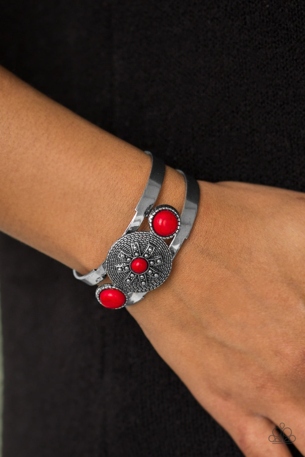 Paparazzi Jewelry Bracelet Here Comes The SUNDIAL - Red