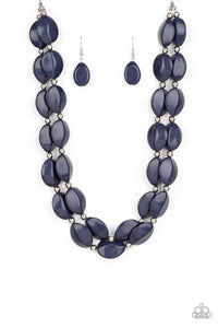Paparazzi Jewelry Necklace Two-Story Stunner - Blue