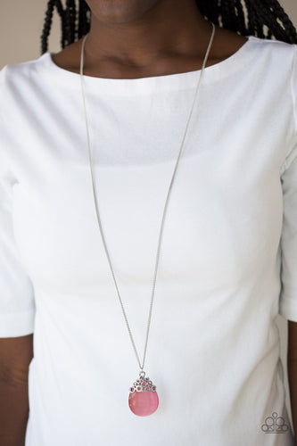 Paparazzi Jewelry Necklace Nightcap and Gown - Pink