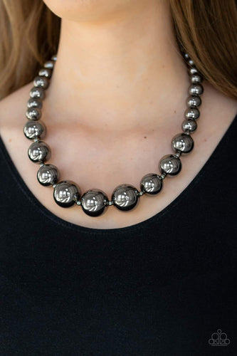Paparazzi Jewelry Necklace Living Up To Reputation - Black
