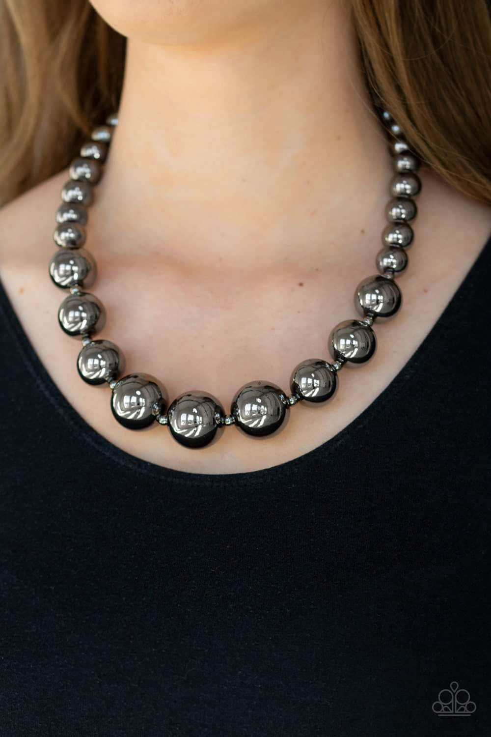 Paparazzi Jewelry Necklace Living Up To Reputation - Black