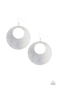 Paparazzi Jewelry Earrings Dotted Delicacy - Silver