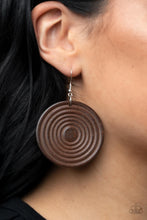Load image into Gallery viewer, Paparazzi Jewelry Earrings Caribbean Cymbal - Brown