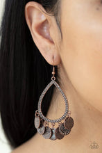 Load image into Gallery viewer, Paparazzi Jewelry Earrings All In Good CHIME - Copper
