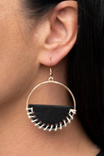 Load image into Gallery viewer, Paparazzi Jewelry Earrings Lavishly Laid Back - Black