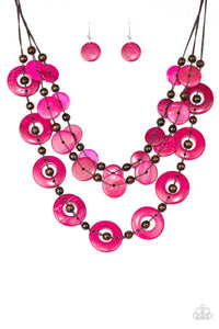 Paparazzi Jewelry Necklace Catalina Coastin - Pink