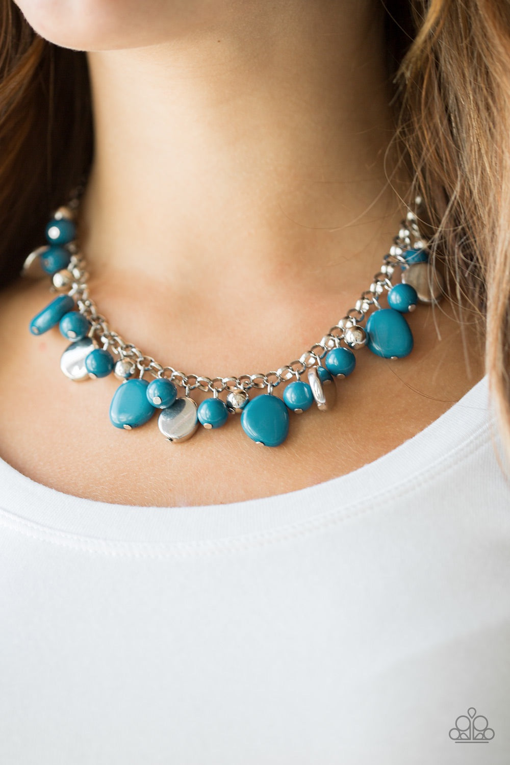 Paparazzi Jewelry Necklace Flirtatiously Florida - Blue