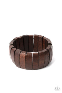 Paparazzi Jewelry Wooden Raise The BARBADOS - Brown