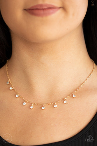 Paparazzi Jewelry Necklace Dainty Diva - Gold