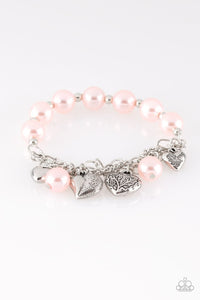 Paparazzi Jewelry Bracelet More Amour - Pink