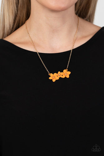 Paparazzi Jewelry Necklace Petunia Picnic - Orange