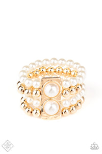 Paparazzi Jewelry Fashion Fix WEALTH-Conscious Gold 1020