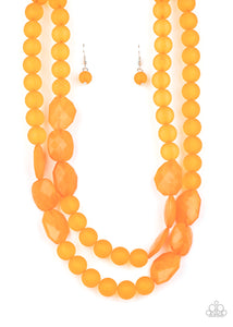 Paparazzi Jewelry Necklace Arctic Art - Orange