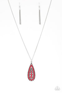 Paparazzi Jewelry Necklace Tiki Tease - Red