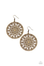 Load image into Gallery viewer, Paparazzi Jewelry Earrings Make A MANDALA Out Of You - Brass