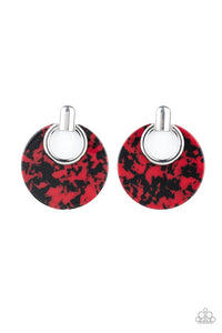 Paparazzi Jewelry Earrings Metro Zoo - Red