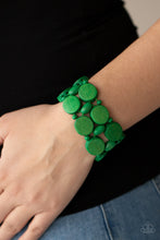 Load image into Gallery viewer, Paparazzi Jewelry Wooden Beach Bravado - Green