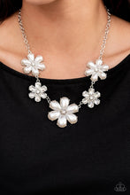 Load image into Gallery viewer, Paparazzi Jewelry Life Of The Party Fiercely Flowering - White 1221