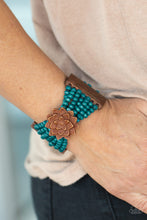 Load image into Gallery viewer, Paparazzi Jewelry Wooden Tropical Sanctuary - Blue